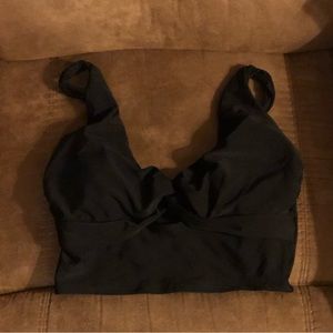 Never worn large black swimsuit top